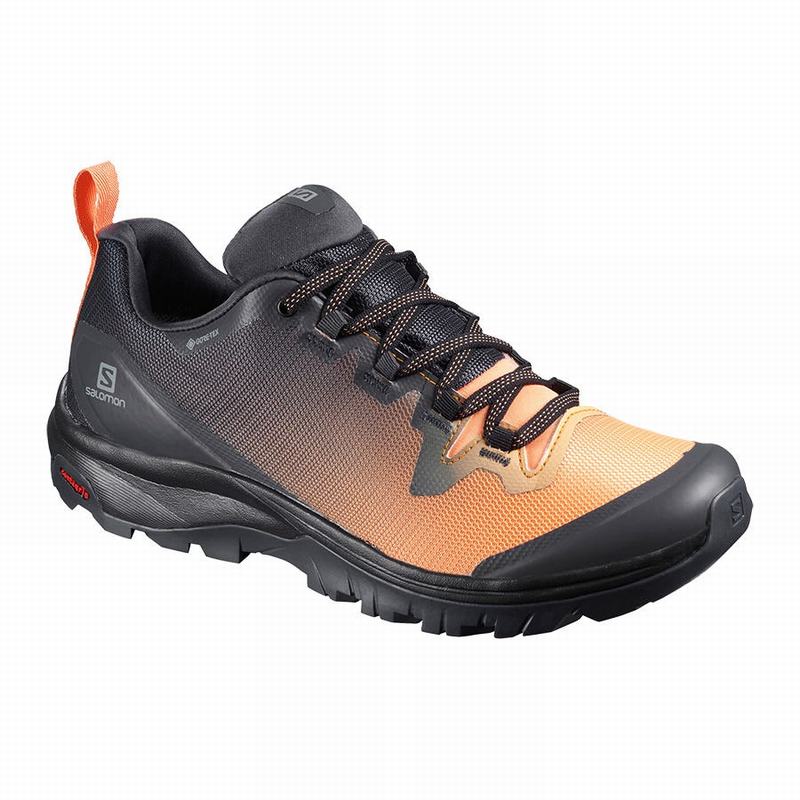 Chaussures De Randonnée Salomon Femme Noir / Orange - Salomon VAYA GORE-TEX - France (5263-CFROP)